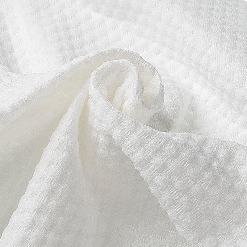 Viscose Polyester Pearl Pattern Disposable Wet Wipes Face Towels Spunlace Nonwoven Fabric